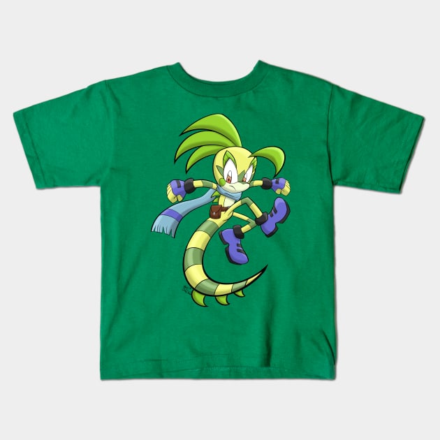 Leap into Battle! Kids T-Shirt by SweetanSalty